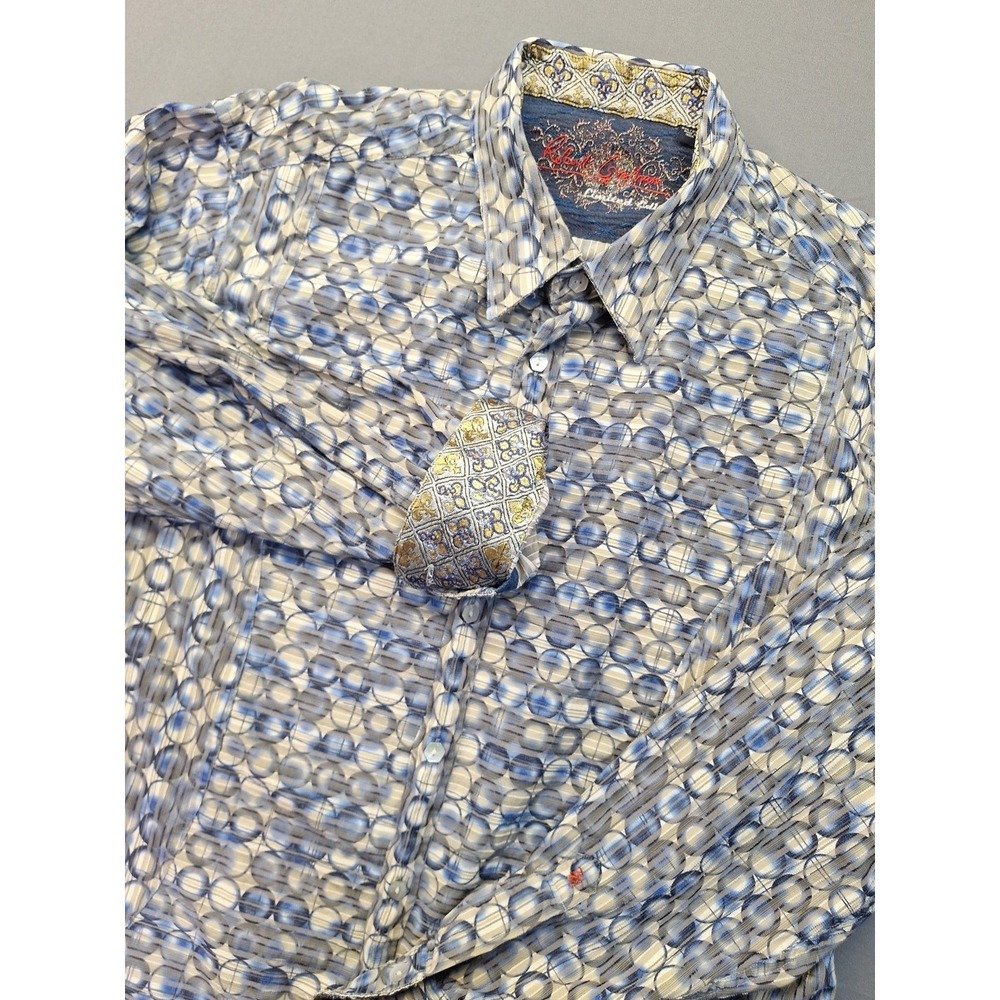Robert Graham Limited Edition 2XL Shirt Multicolor 573/700 Flip Cuff Read Preppy